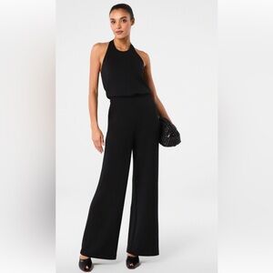 Spanx Airessentials halter black woman jumpsuit size XL super soft dressy casual